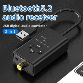 Resim Bluetooth ses kartı bluetooth optik ses çevirici usb ses kartı r30 