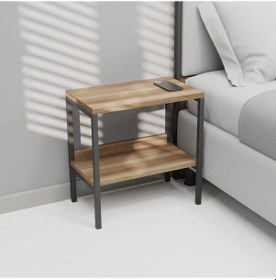 Resim Lagomood Modulago Otel Komodin Antrasit Ceviz 