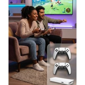 Resim M15 Retro Konsol - 20.000 Oyunlu, Çift Gamepadli, 4K Hdmı 