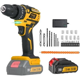 Resim Pars Pr4330 Kömürsüz Akülü Darbeli Vidalama 20v 2.0ah 