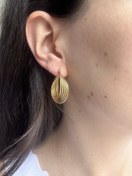 Resim Gold Sarmal Küpe 