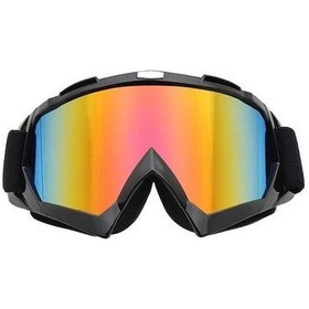 Resim Willowhaven Of-road Motosiklet Kask Gözlükleri - Siyah-turuncu Kombin 