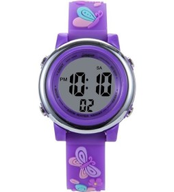 Resim Sones Jnew A335-86195 Çocuklar İçin Sevimli Çizgi Film Su Geçirmez Zaman Bilişsel Kuvars Saat Sakura Beyaz 