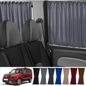 Resim Pandami Fiat Doblo Iı Kısa Şase 2010-2023 Uyumlu Gri Raylı Oto Perde Takımı 