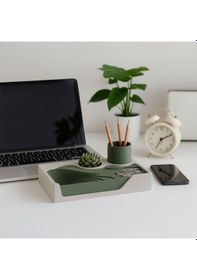 Resim Modern Masa Üstü Organizer-fibrika Store Haki 