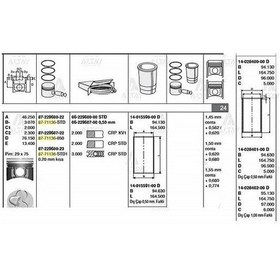 Resim Esse Otomotiv H-100 97-06H100 Minibüs H-100 H100 Kamyonet 97-04 0.50 Takim Segman - 40525-050 RIK-40525-050 