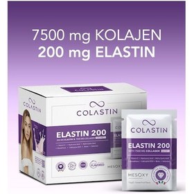 Resim Colastin 7500 Mg Kolajen 200 Mg Elastin 30 Adet Toz Saşe Kolay Ve Yumuşak Içim 