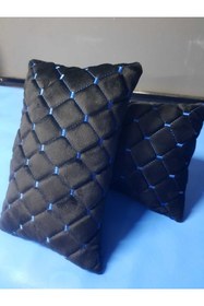 Resim Genel Markalar Mini Cooper F55 2015 ve Sonrası - 5 Kapı boyun Yastığı TAY TÜYÜ MAVİ DİKİŞ 2AD. 