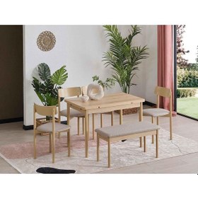 Resim Pamir Mutfak Masa Takımı Meşe 