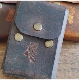 Resim Sumerian Leather Craft Klasik Deri Sigara Kılıfı Kahverengi 