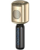 Resim KM600 Kablosuz Retro TWS El Tipi Condenser Mikrofon Altın 