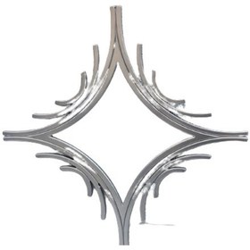 Resim Ayna Cnc Model Mdf Kesim Modern Tarz Estetik Çizgi Parlak Gümüş 