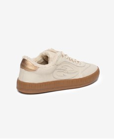 Resim Greyder Kadın Bej Hakiki Deri Sneaker Ayakkabı 5K2SA33676 