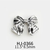 Resim 10 Adet Gümüş Alaşım Şerit Kelebek Nail Art Charm 3d Metal Papyon Çivi Sanat Dekorasyon Takı Manikür Aksesuarları Malzemeleri Koyu Sarı 