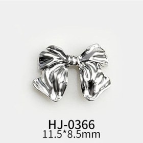 Resim 10 Adet Gümüş Alaşım Şerit Kelebek Nail Art Charm 3d Metal Papyon Çivi Sanat Dekorasyon Takı Manikür Aksesuarları Malzemeleri Koyu Sarı 