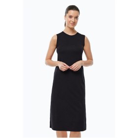 Resim Malabadi Kadın Siyah Ten Rengi 2 Li Set Uzun Kolsuz Elbise Astarı Modal Kombinezon 2m1049 Siyah-ten Rengi 