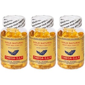 Resim Gold Natural Omega 3-6-9 Balık Yağı 3X100 Softgel 12 