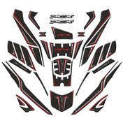 Resim Gogo Tank Pad 003 37 Parça Honda Pcx 125 2025 Siyah Kırmızı Beyaz 