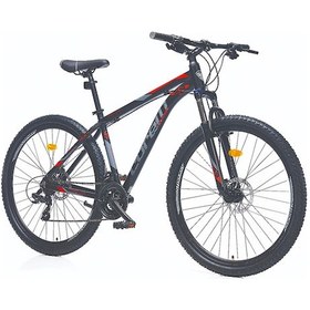 Resim Corelli Felix 2.2 - 12'' Kadro 24 Jant Dağ Bisikleti - Siyah Kırmızı / Gri Siyah Kırmızı / Gri 