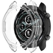 Resim Ticwatch Pro 3 Ultra Gps İçin Tpu Renk Şeffaf Yarı Sarılmış Koruyucu Kabuk 