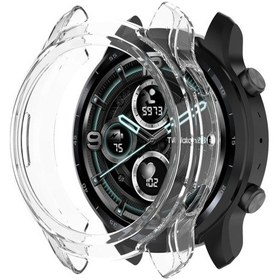 Resim Ticwatch Pro 3 Ultra Gps İçin Tpu Renk Şeffaf Yarı Sarılmış Koruyucu Kabuk 