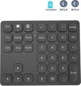 Resim Bluetooth Numarası Pad Çok Cihazlı Kablosuz Sayısal Tuş Takımı Çift Modlu İnce Bluetooth Numpad Dizüstü Mac Macbook Uyumlu İçin 36 Anahtar 
