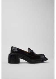 Resim Kadın Pix London Deri Makosen - Siyah Siyah 