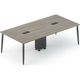 Resim Bürotime Era Toplantı Masası, Kül Meşe & Siyah Ayak, 120X240CM 