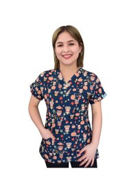 Resim Kabaklı Baykuş Desenli Likralı Üst Forma 