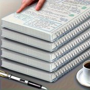 Resim 5 adet A5 Grid Notebook Set - 80 Sayfa (160 Sayfa) Herbirinde, Çift Hélix Bağlama, Kalın Kağıt, Su Geçirmez ve Dayanıklı Frosted PP Kapak, İş, Çalışma, Günlük, Ofis ve Öğrenci Kullanımı için Mükemmel 