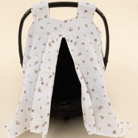 Resim Puset Örtüsü - Tek Taraflı - Çiçekler 