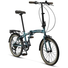 Resim Ümit 2034 CUNDA KATLANIR BİSİKLET V 20 JANT 6 VİTES P.BLUE GOLD 