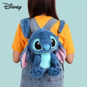 Resim Orijinal Disney Stitch Peluş Karakterli Ayarlanabilir Askılı Hafif Polyester Öğrenci Çantası, Sevimli Evcil Hayvan Fermuarlı Outdoor Seyahat Çantası - Erkek ve Kadınlar İçin Mükemmel Noel Doğum Günü Hediyesi 