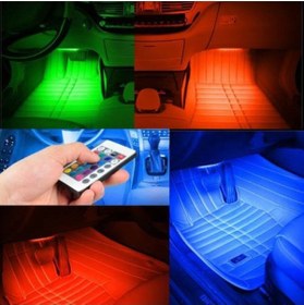 Resim Unikum Ford C-max Araç Içi Ayak Altı Led Sese Duyarlı Rgb 12 Led Kumandalı 