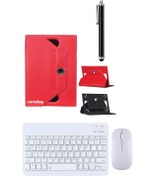 Resim corcishop Redmi Pad Pro 12 İnç Kılıf Universal Standlı + Bluetooth Klavye Mouse Set + Kalem Standlı 