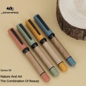 Resim JINHAO 58 Ahşap Dolma Kalem - Ergonomik Tasarım, İnce EF Uç, Çeşitli Renkler, Kaligrafi & Günlük Kullanım İçin İdeal, 3.4mm Mürekkep Rezervuarı, Mürekkep Dahil Değil, Günlük Yazı Araçları|Ergonomik Kalemler|Metalik Vurgular 