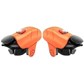 Resim Orange-mobil Oyun L1r1 Tetik Amaç Düğmesi Shooter Joystick Pubg iPhone Uyumlu Android Smartphone İçin Sani 