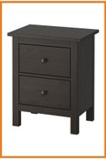 Resim Alony Home Hemnes 2 Çekmeceli Şifonyer/komodin 54 X 66 Cm Venge 