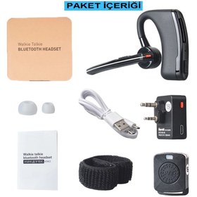 Resim Bluetooth Kablosuz Telsiz Kulaklık Baofeng Wln Wouxun Quansheng 