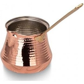 Resim Turna Bakır Sütlük Cezve 3 No Makine Dövme Kırmızı Turna1243-1 