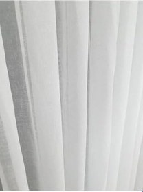 Resim Altuntaş Tasarım NATUREL KETEN TÜL PERDE 1X2 SEYREK PİLE - ENXBOY Beyaz 150 x 240 