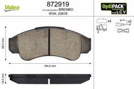 Resim DİSK FREN BALATASI LCV ÖN CITROEN Jumper 2002 2006 
