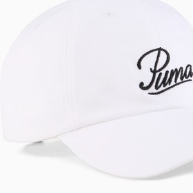 Resim Puma Essentials Script Logo Beyaz Şapka (025996-02) 