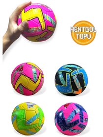 Resim Hentbol Topu Renkli Çocuk Mini Futbol Topu İç Mekan Minik Top Çok Renkli 