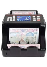 Resim Sigma SC7520B Karışık Para Sayma Makinesi, TL Karışık, Euro ve Usd Adet Sayım + Müşteri Ekranı 