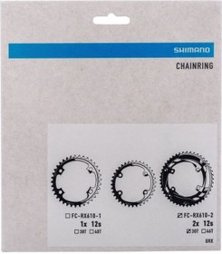 Resim Shimano 30t Aynakol Dişlisi Grx Fc-rx610-2 2x12 110mm Bcd 4 Kollu Siyah 