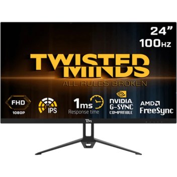 Twısted Mınds 24 TM24FHD100IPS Fhd 100HZ 1ms HDMI VGA IPS Freesync/gsync Çerçevesiz Gamıng Monitör