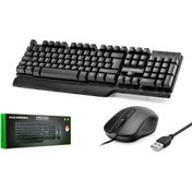 Resim HADRON Hd861 Kablolu Klavye Mouse Set Q Siyah 