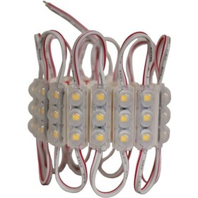 Resim 12 Volt 0,48 Watt 3'lü Mercekli Mini Modül Led Gün Işığı 3000k Dış Mekan Ip67 10 Adet 