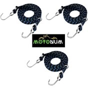 Resim Kancalı Bagaj Lastiği Kalın 1 Metre Mavi 3 Adet M0140 